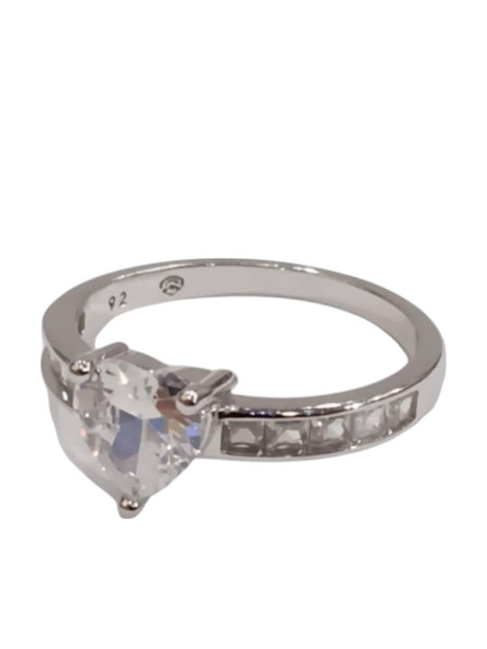 Prince Silvero Damen Ring mit Zirkonia aus Silber