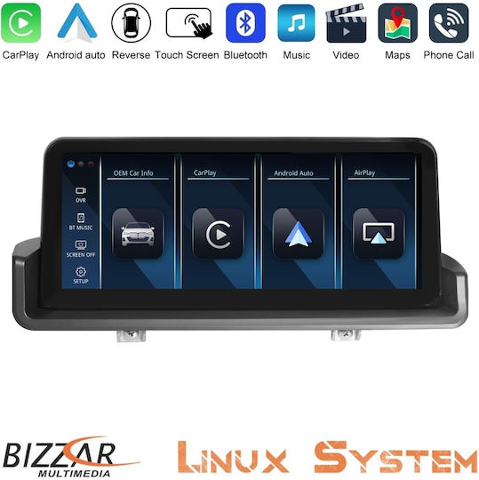 Bizzar Monitor 10.25" for Car Dashboard BMW Series 3 / E90 with / / / / / / / /A/p/p/l/e/ /C/a/r/P/l/a/y/