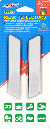 Maxeed Ανακλαστικα Αυτοκινητου Λευκο 150*20mm 2pcs 35007