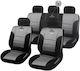 Takeposition Set Huse Auto 9buc Piele sintetica Gri / Negru