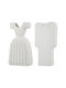 ArteLibre Decorative Vase Bridal Couple White 12x6x25cm
