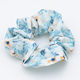 Florales Haargummi – Sommer-Looks - Blau