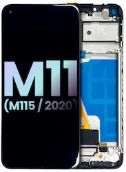 Екран Samsung за Samsung M115F, Galaxy M11 (Черен)