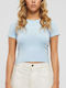 Signature Women's Crop T-shirt Blue