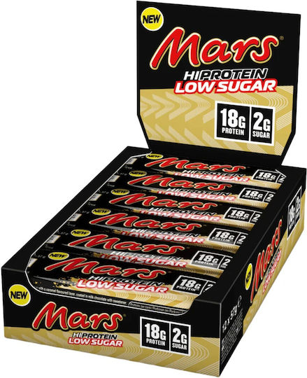 Mars Hi Protein Low Sugar Шоколад Мляко карамел 57gr 12бр