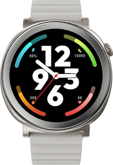 Aurora 46mm Smartwatch with Heart Rate Sensor Silver