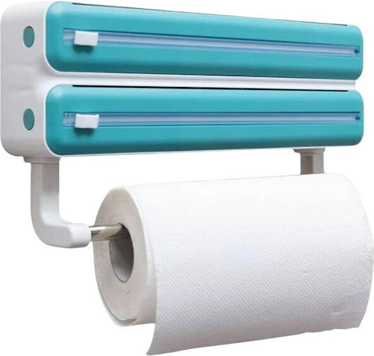 Wall Mounted Plastic Paper Towel Holder Green 36x19cm 170127
