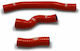 Kit 3 Piese Furtun Apă Silicon Samco Sport Ocolire Termostat Ktm-114 Ktm Exc 300 Tpi 20-23 Ktm Exc 250 Tpi 20-23 Portocaliu