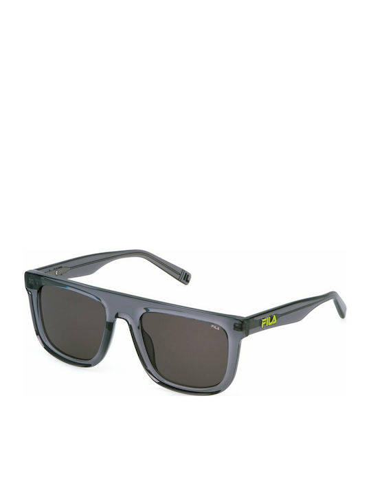 FILA Unisex Sunglasses with Gray Plastic Frame and Gray Lens SFI896 03GU