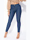Talie înaltă Blugi de damă cu croială skinny Blue