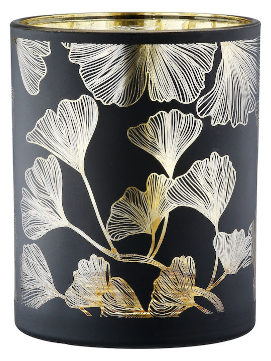 ArteLibre Ginkgo Set Kerzenhalter Glas