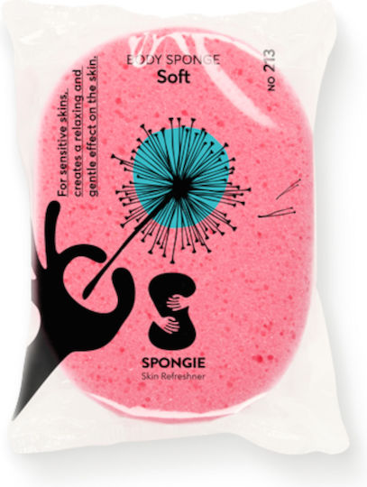 Classic Oval Bath Sponge Various Colors 1pc Red