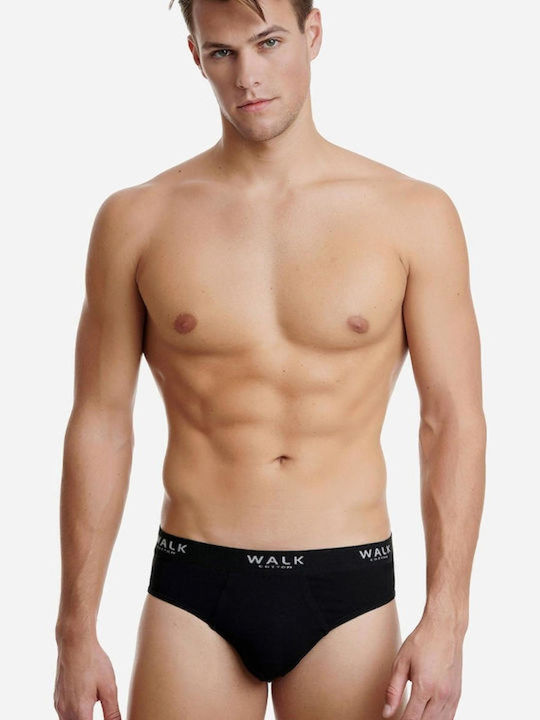 Walk Ανδρικά Σλιπ Γκρι-μαυρο 2Pack