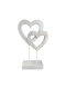 ArteLibre Decorative Heart Flower Heart made of Metallic 14.5x6.5x24cm 1pcs