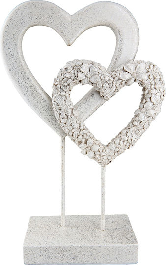 ArteLibre Decorativă Inima Flower Heart din Metal 14.5x6.5x24cm 1buc
