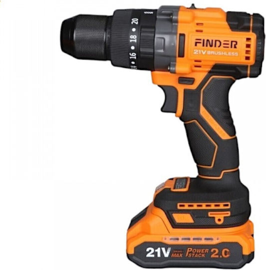 Finder Percussive Drill Driver Battery 21V 2x2Ah 198335