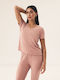 Henderson Winter Damen Pyjama-Set Rosa Noves