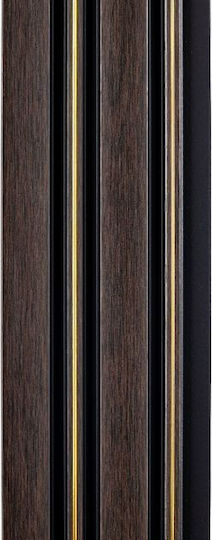 3D Wandpaneele aus PVC Braune 280x12cm 3D Wandpaneele aus PVC Braune 280x12cm