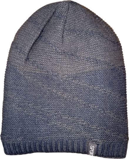 Beanie Unisex Σκούφος Πλεκτός σε Γκρι χρώμα