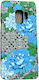 Samsung Blue Flowers Back Cover Πλαστικό Μπλε (Galaxy S9)