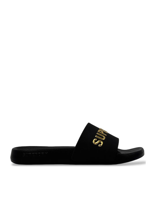 Superdry Slides σε Μαύρο Χρώμα