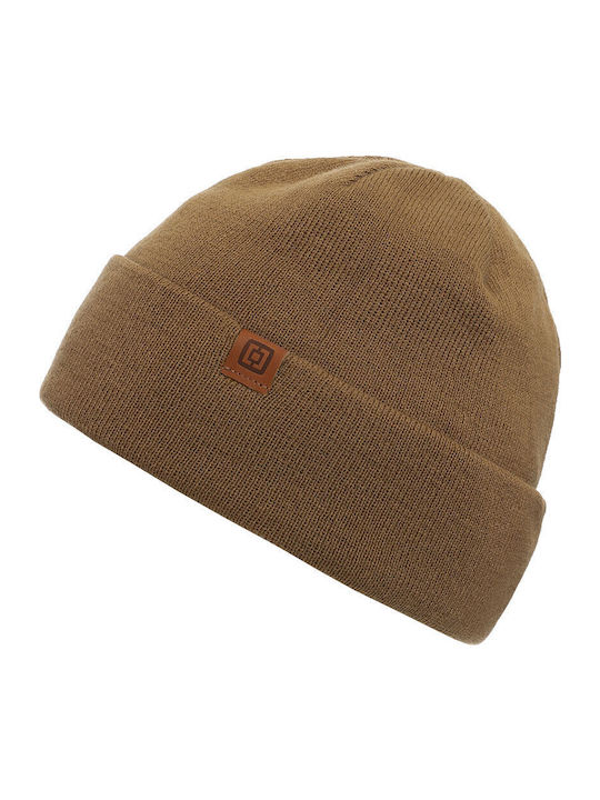 Beanie Ανδρικός Σκούφος Πλεκτός Honey