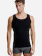 Men's Undershirts Sleeveless Black 2Pack
