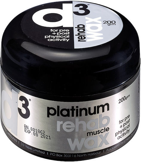 D3 Platinum Rehab & Recovery Wax Thermal Cream 200ml