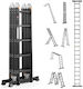 Vevor Vielfachzweckleiter aus Aluminium 4x5 mit maximaler Höhe von 5.8m