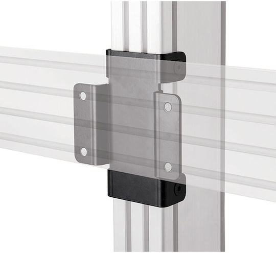 B-tech Joining Plate Kit System X Joining Plate Kit Wall Plate Black Steel 140.8 Mm 57 Mm 158 Mm Fixing Bt8390 To Bt8380