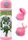 Koupakoupa Koupakoupa Kinder Trinkflasche Teenage Mutant Ninja Turtles Rostfreier Stahl mit Stroh Rosa 500ml