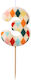 Candle Number 3 Rhombus Multicolored