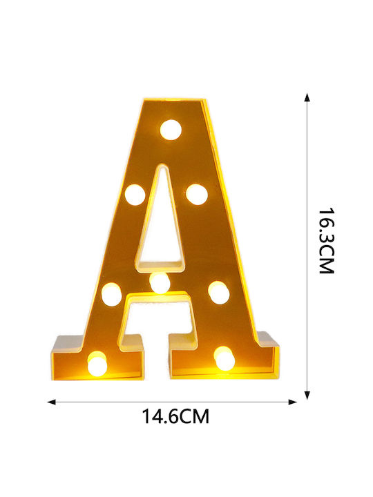 Tpster Διακοσμητικό Φωτιστικό LED Γράμμα 14.6x16.3x3.5εκ.