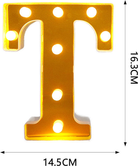 Tpster Dekorative Lampe Brief Gold