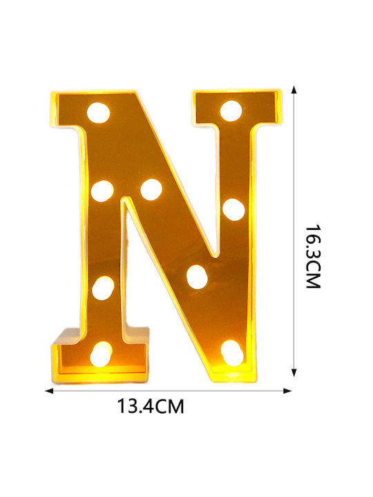 Tpster Dekorative Lampe Brief Gold