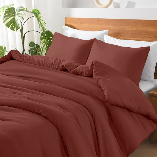 Lino Home Bettlaken für Einzelbett 170x260cm. Basico Rose