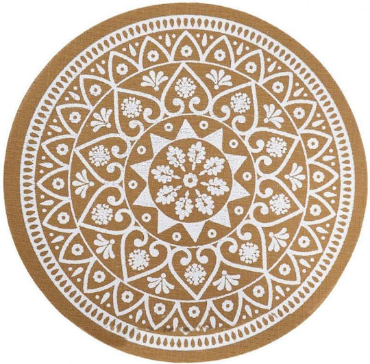 Atmosphera Round Plastic Placemat Brown 38cm