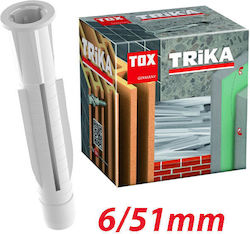 Dibluri universale Tox Trika 6/51mm, 100 bucăți