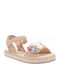 Kids Espadrilles with Hoop & Loop Closure Brown