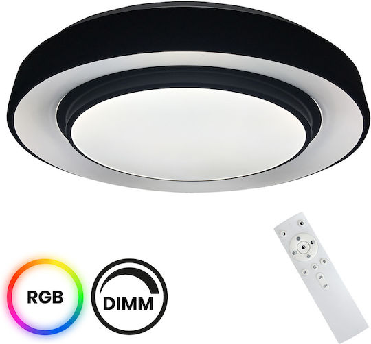 Eko Light Deckenleuchte 38cm Schwarz mit Integrierter LED