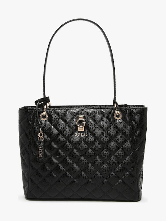 GUESS Adelard Noel Tote – Schicke Damen-Schultertasche In Schwarz, 35 X 25,5 Cm
