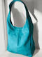 Damentasche Schultertasche Hellblau