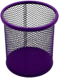 Metal Pencil Holder 9cm Color Choice Purple
