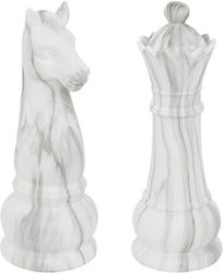 Πιόνια Σκάκι/2σχέδια Marble Effect 10,5x26,5cm