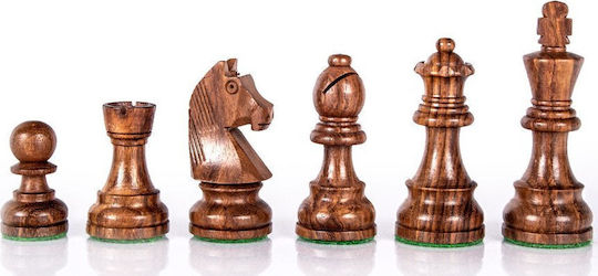 Manopoulos Holz Holz-Schachfiguren 7.6cm