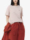 Damen T-Shirt Gestreift Multi