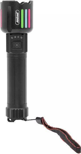 Andowl Rechargeable Flashlight LED IP45 with Maximum Brightness 700lm Black
