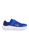 Bps Surge Kids Sports Shoes Running with Hoop & Loop Closure Blue