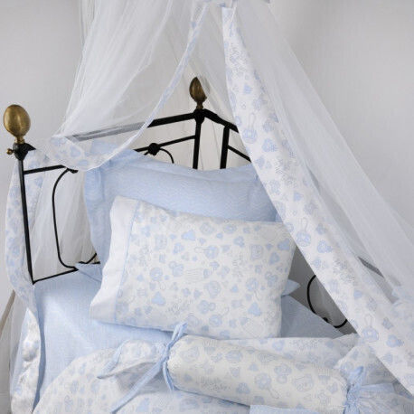 Down Town Home Baby Mosquito Net for Cradle Light Blue