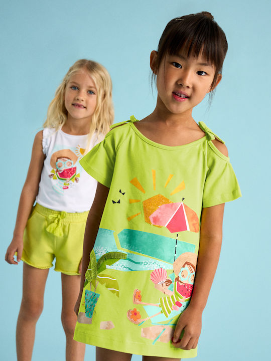 Children's Dress Short Sleeve Yellow